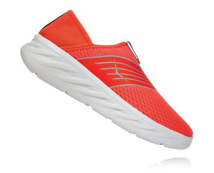 Hoka One One Mens Sandals - ORA Recovery - Red - FLQJ64852